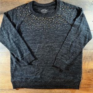 Torrid sweater with decorated neckline